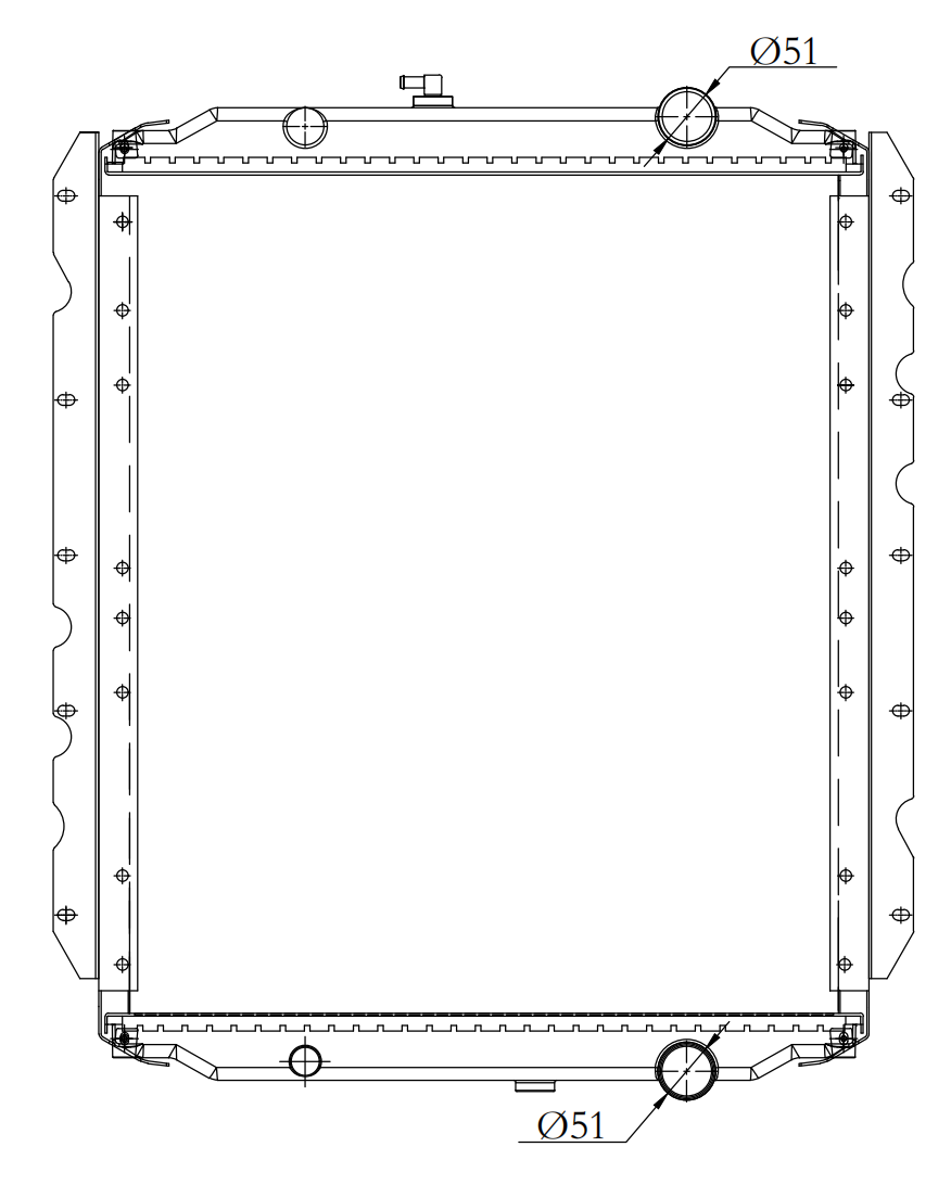 BUS Truck Radiator YF-BUS001