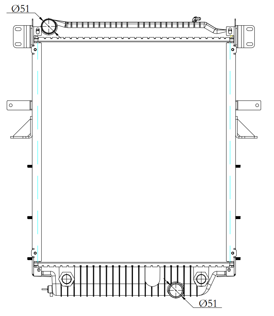 BUS Truck Radiator YF-BUS004