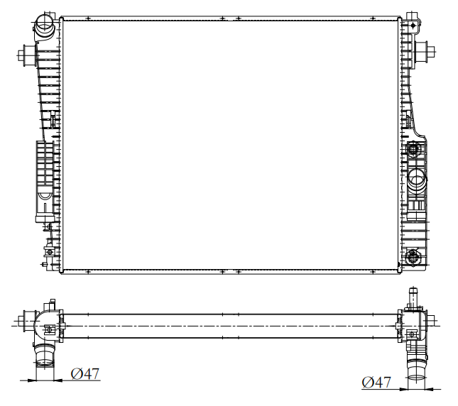 Ford Trucks Truck Radiator YF-FD008