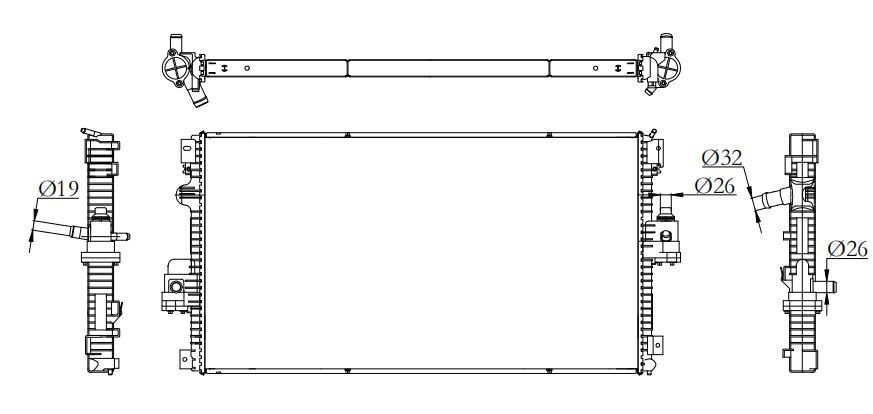 Ford Trucks Truck Radiator YF-FD015
