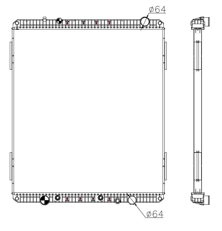 Freightliner Trucks Truck Radiator YF-FR054