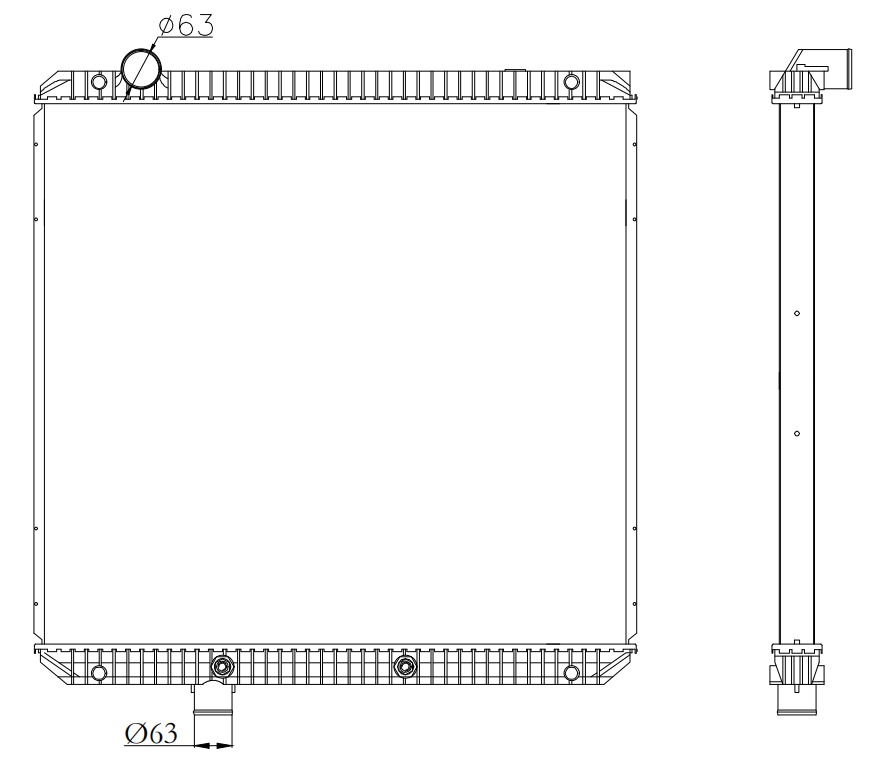 Freightliner Trucks Truck Radiator YF-FR057