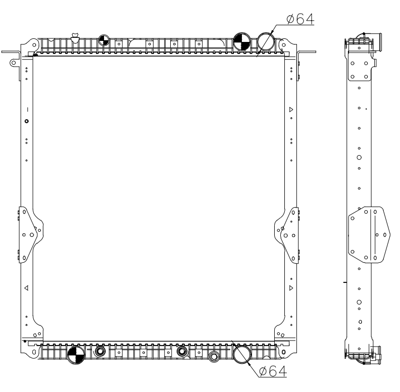Freightliner Trucks Truck Radiator YF-FR058