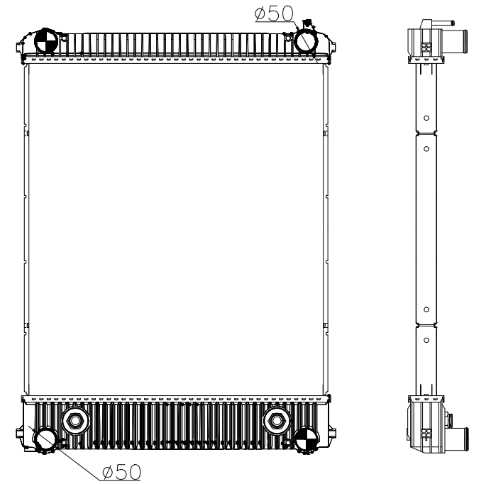 Freightliner Trucks Truck Radiator YF-FR060