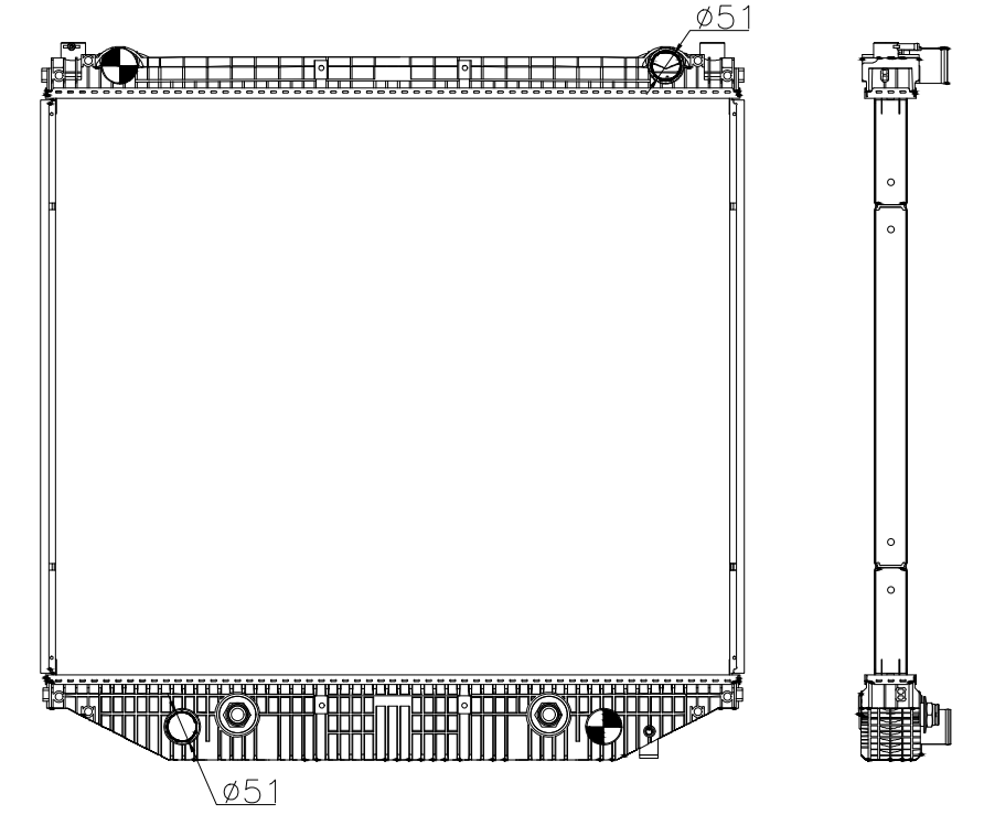 Freightliner Trucks Truck Radiator YF-FR064