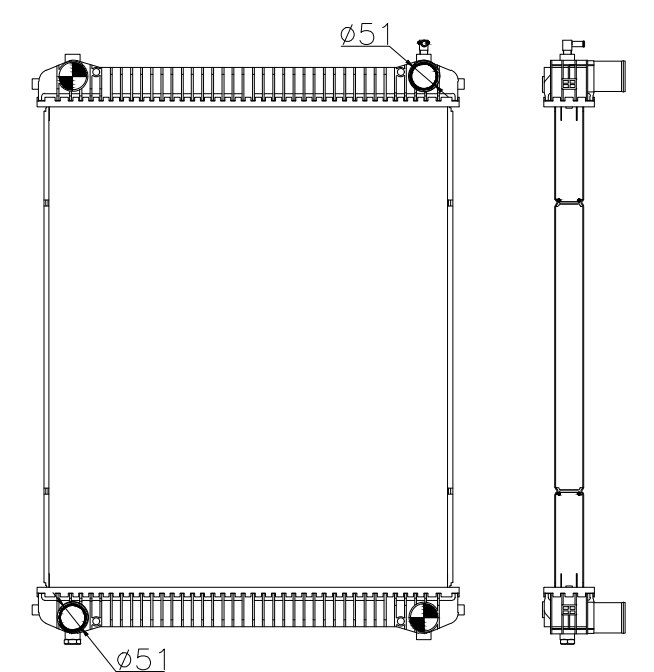 Freightliner Trucks Truck Radiator YF-FR068