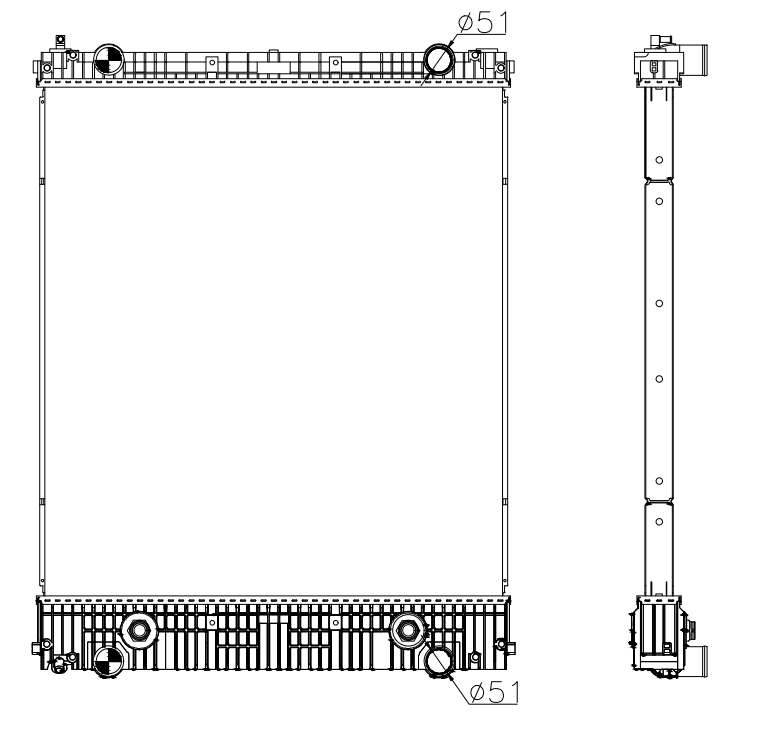 Freightliner Trucks Truck Radiator YF-FR069