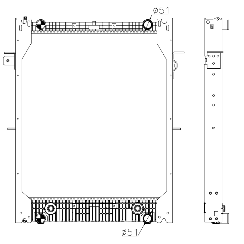 Freightliner Trucks Truck Radiator YF-FR070
