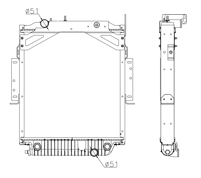 Freightliner Trucks Truck Radiator YF-FR073