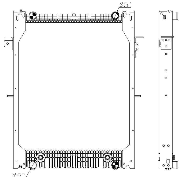 Freightliner Trucks Truck Radiator YF-FR075