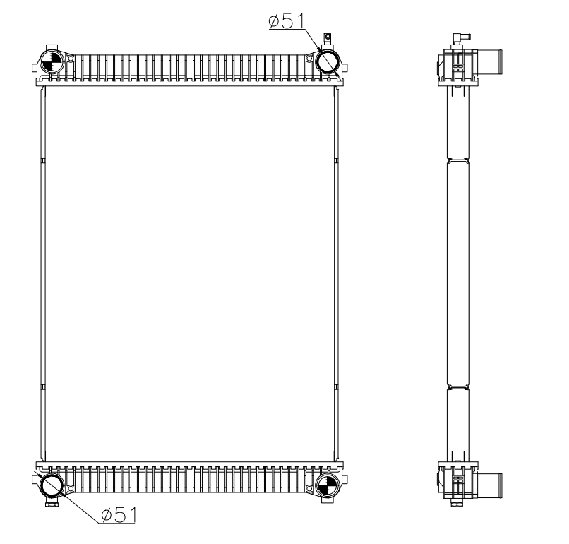 Freightliner Trucks Truck Radiator YF-FR076