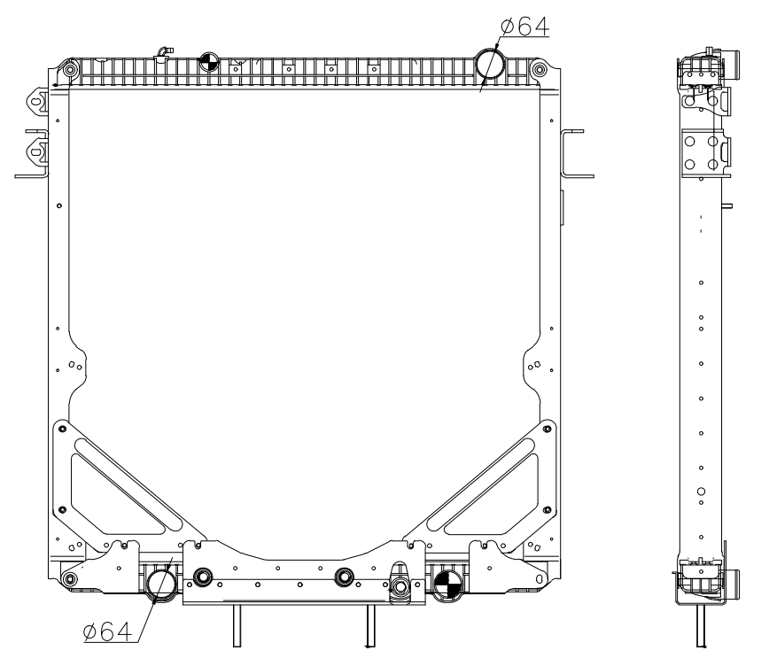 Freightliner Trucks Truck Radiator YF-FR078