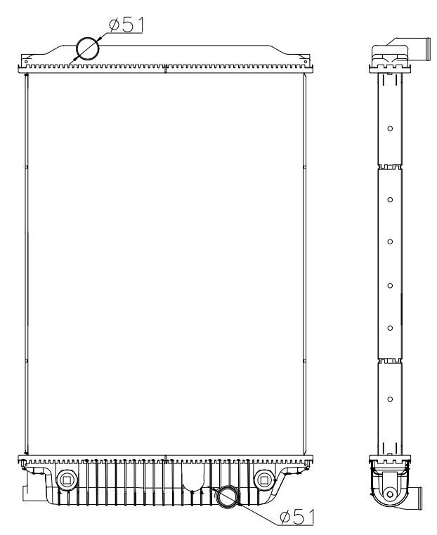 Freightliner Trucks Truck Radiator YF-FR080