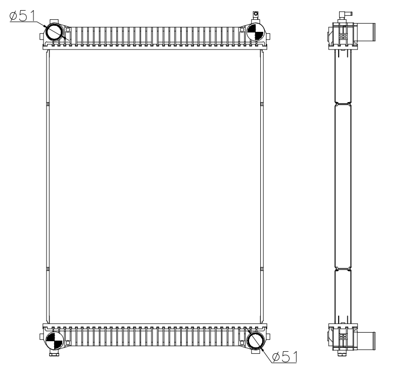 Freightliner Trucks Truck Radiator YF-FR081