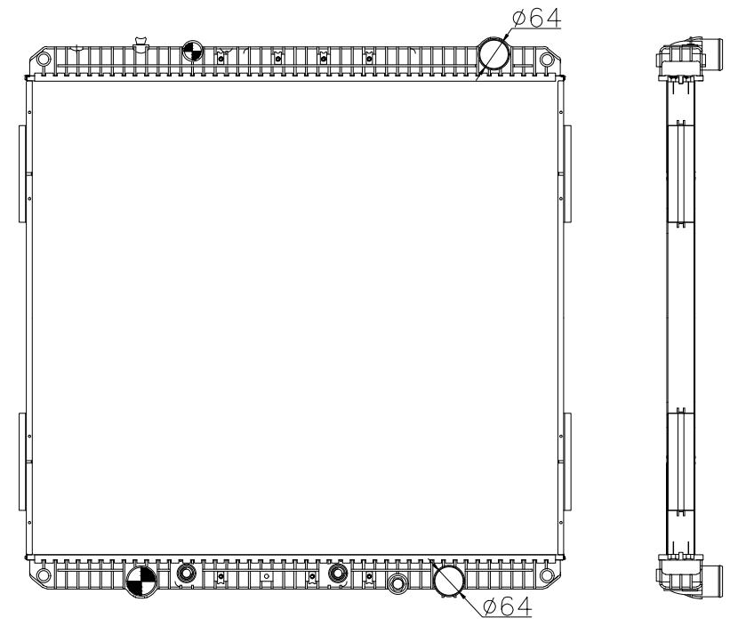 Freightliner Trucks Truck Radiator YF-FR082