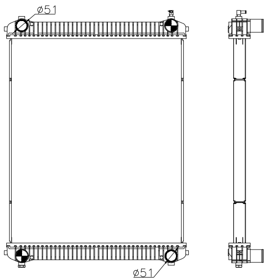 Freightliner Trucks Truck Radiator YF-FR084