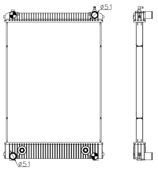 Freightliner Trucks Truck Radiator YF-FR085