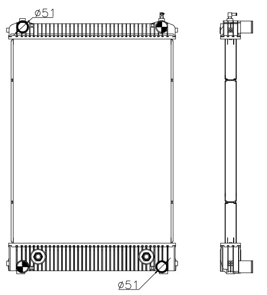 Freightliner Trucks Truck Radiator YF-FR086