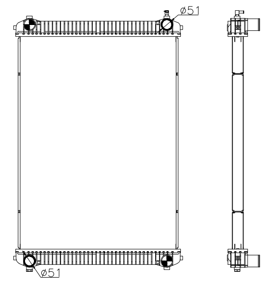 Freightliner Trucks Truck Radiator YF-FR087