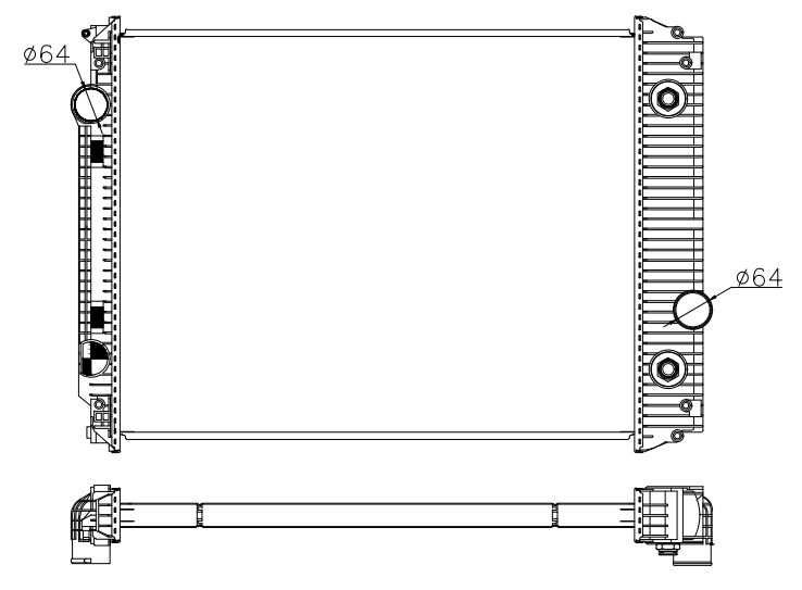 Freightliner Trucks Truck Radiator YF-FR088