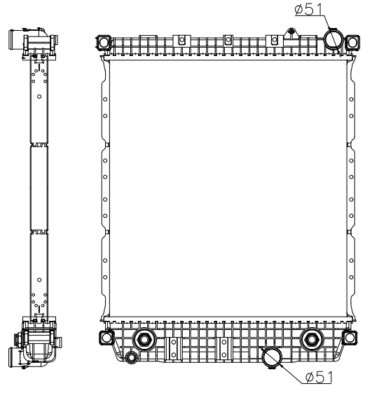 Freightliner Trucks Truck Radiator YF-FR089