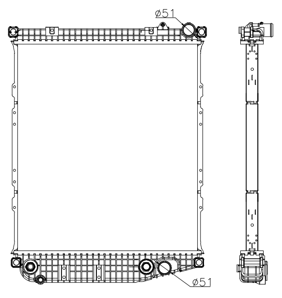 Freightliner Trucks Truck Radiator YF-FR090