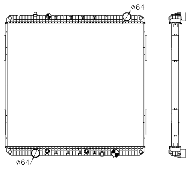 Freightliner Trucks Truck Radiator YF-FR091