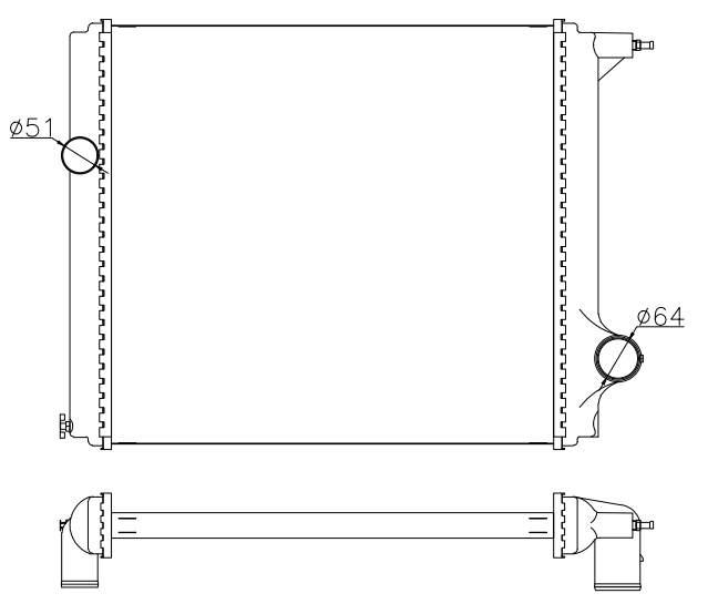 Freightliner Trucks Truck Radiator YF-FR093