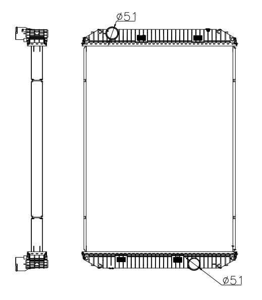 Freightliner Trucks Truck Radiator YF-FR094