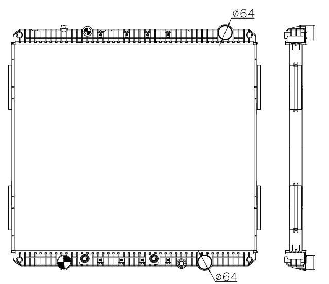 Freightliner Trucks Truck Radiator YF-FR095