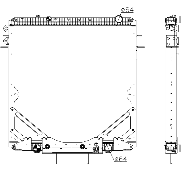 Freightliner Trucks Truck Radiator YF-FR097