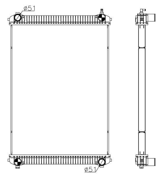 Freightliner Trucks Truck Radiator YF-FR100