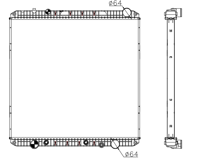 Freightliner Trucks Truck Radiator YF-FR101