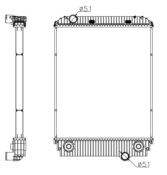 Freightliner Trucks Truck Radiator YF-FR102