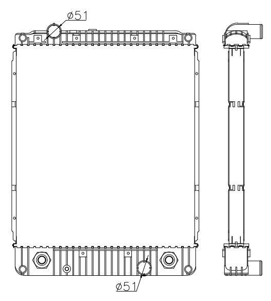 Freightliner Trucks Truck Radiator YF-FR106