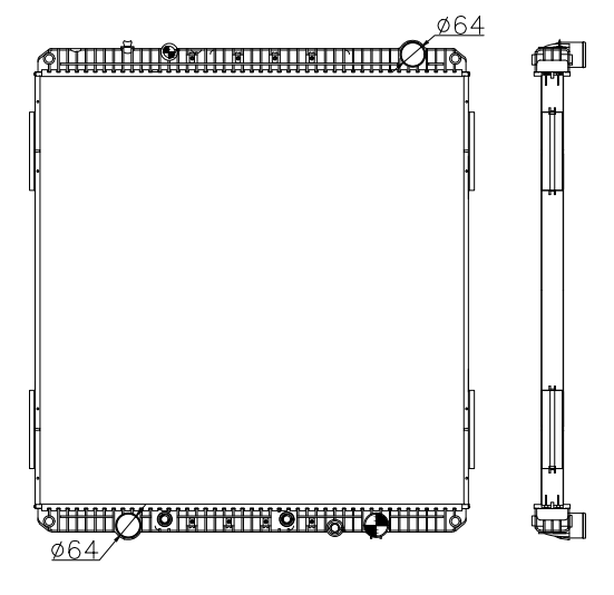 Freightliner Trucks Truck Radiator YF-FR107