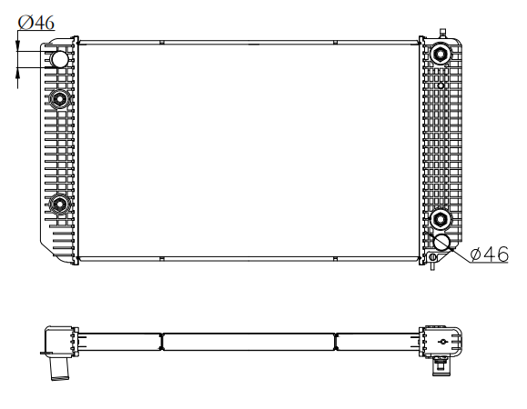 GMC Trucks Truck Radiator YF-GMC-005