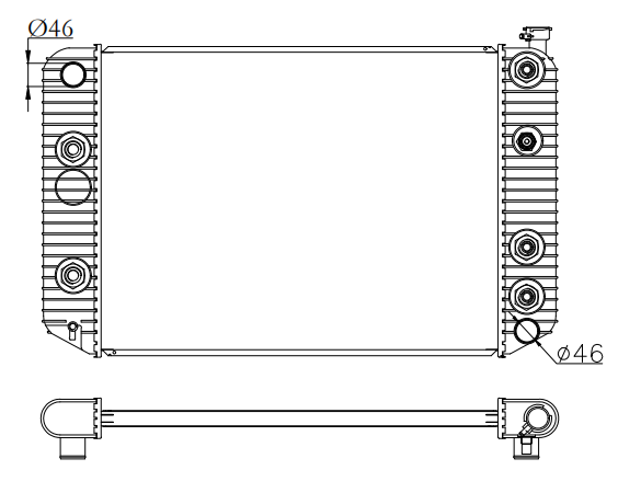 GMC Trucks Truck Radiator YF-GMC-006