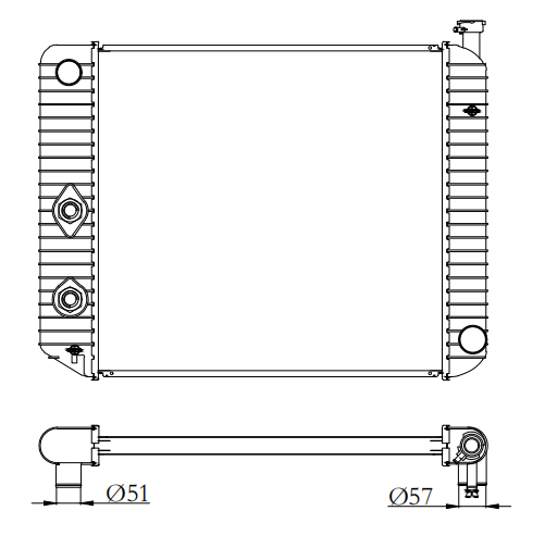 GMC Trucks Truck Radiator YF-GMC-008