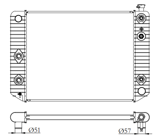 GMC Trucks Truck Radiator YF-GMC-009