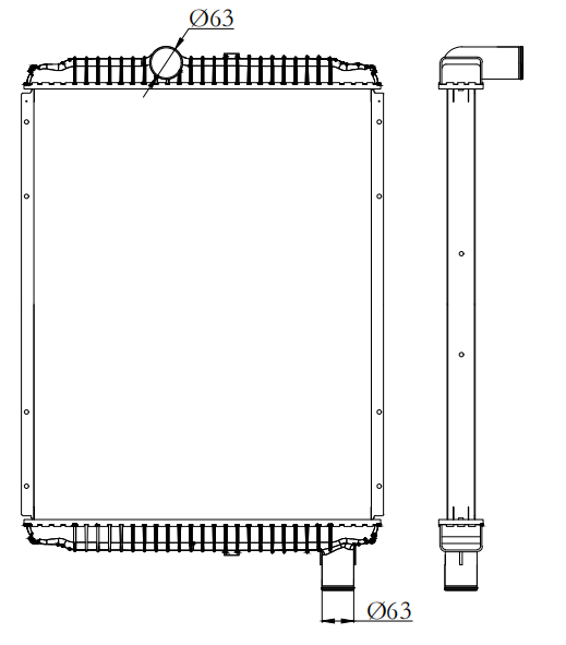 International Trucks Truck Radiator YF-IN016