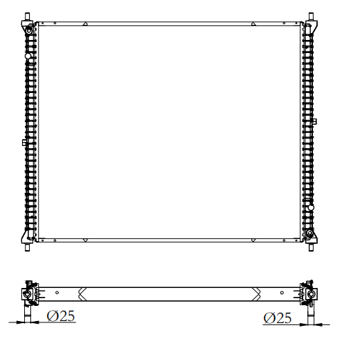 International Trucks Truck Radiator YF-IN017