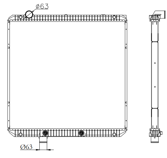 International Trucks Truck Radiator YF-IN020