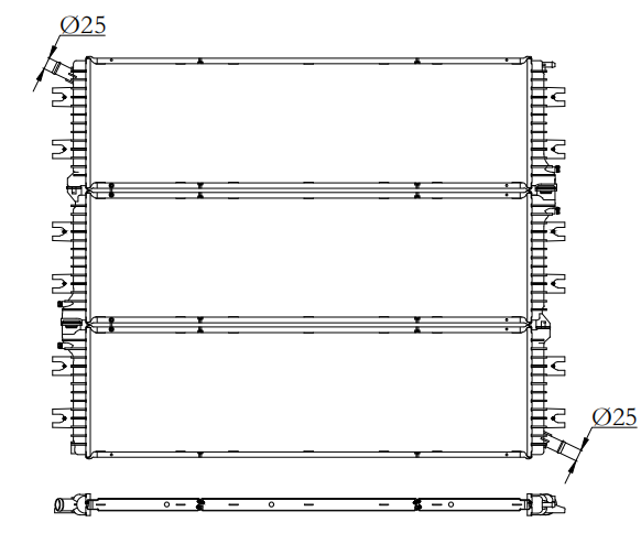International Trucks Truck Radiator YF-IN022