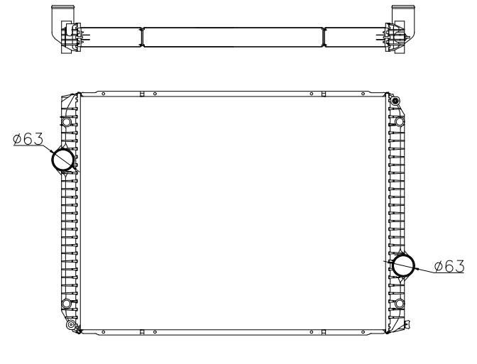 International Trucks Truck Radiator YF-IN023