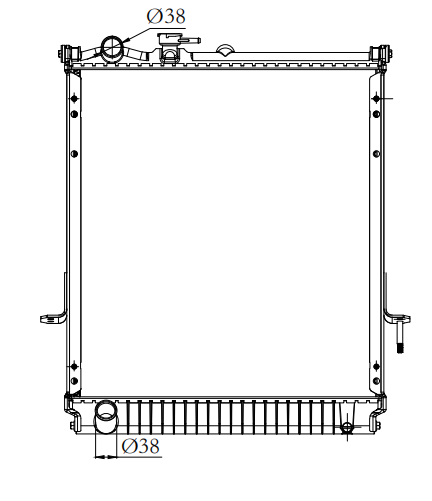 Isuzu Trucks Truck Radiator YF-IZ006