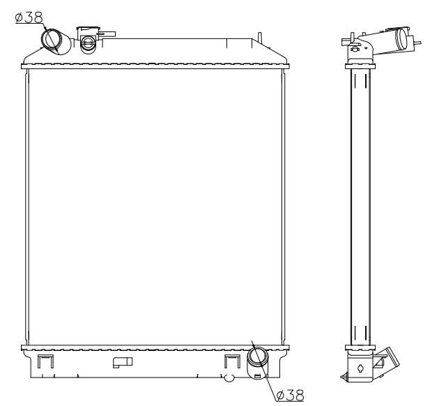Isuzu Trucks Truck Radiator YF-IZ018
