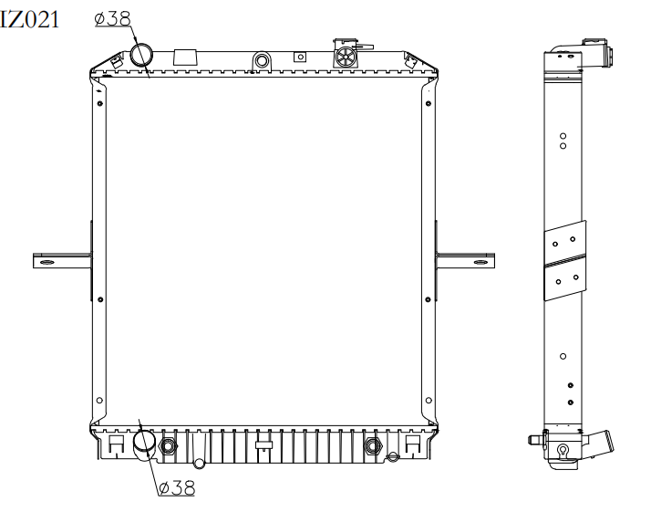 Isuzu Trucks Truck Radiator YF-IZ021