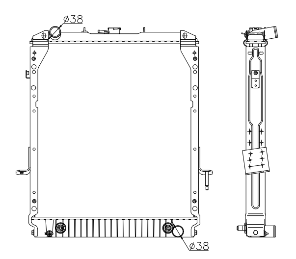 Isuzu Trucks Truck Radiator YF-IZ023