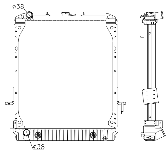 Isuzu Trucks Truck Radiator YF-IZ024
